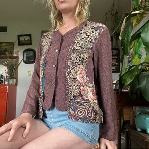 vintage 90s floral button up blouse
